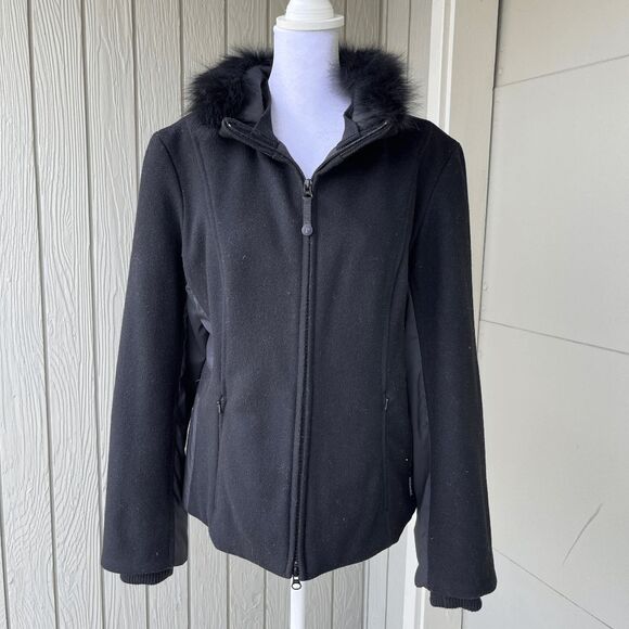 Pendleton Merino Wool Jacket M – Zip Front, Fur Collar, Urban Wear, Winter Coat - Picture 2 of 14